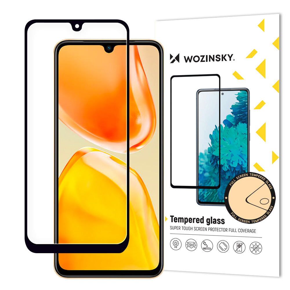 Wozinsky Full Glue Tempered Glass Vivo X80 Lite / V25 Visas ekranas su juodu rėmeliu (tinka dėklui) -- Cell phone...