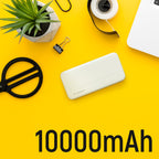 Wozinsky išorinė baterija Li-Po 10000mAh 2 x USB, balta (WPBWE1)