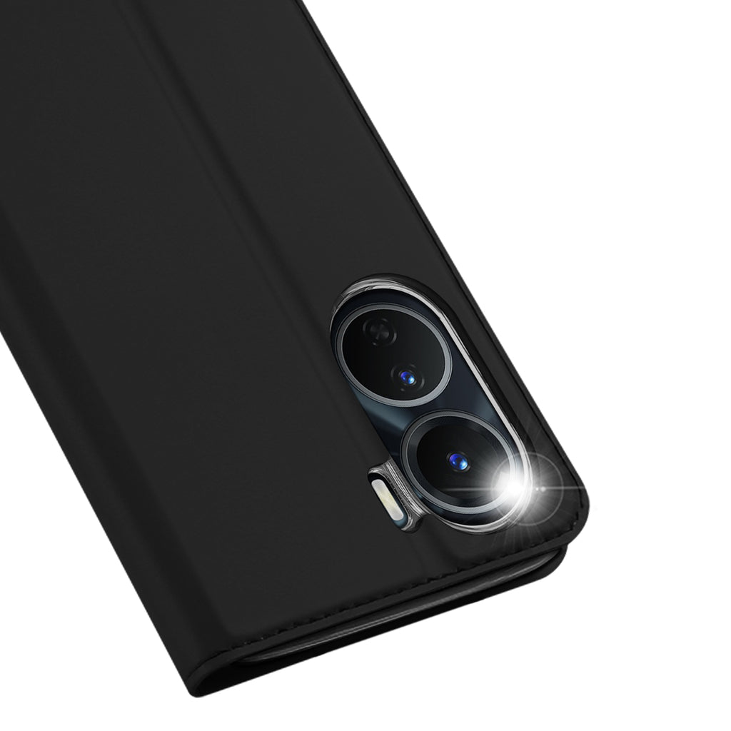 Dux Ducis Skin Pro dėklas Vivo Y16 / Y02s piniginės dėklo dangtelis su juodu atvartu -- Vivo Y16 / Vivo Y02s