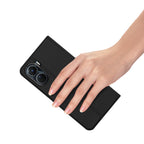Dux Ducis Skin Pro dėklas Vivo Y16 / Y02s piniginės dėklo dangtelis su juodu atvartu -- Vivo Y16 / Vivo Y02s