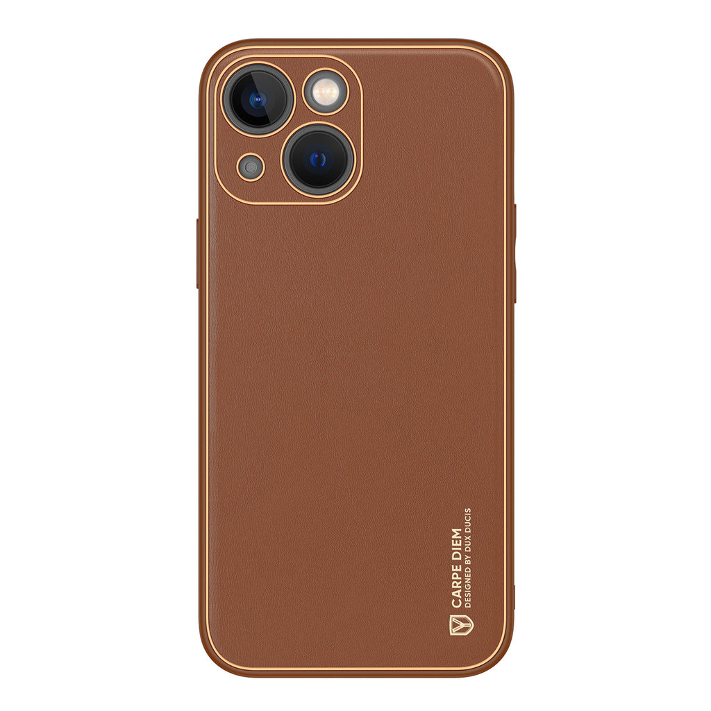 Dux Ducis Yolo dėklas iPhone 14 – rudas