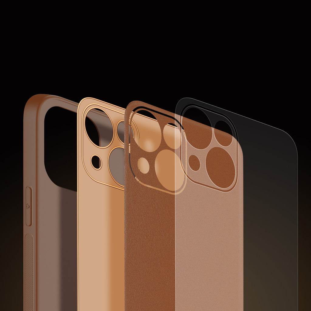 Dux Ducis Yolo dėklas iPhone 14 – rudas
