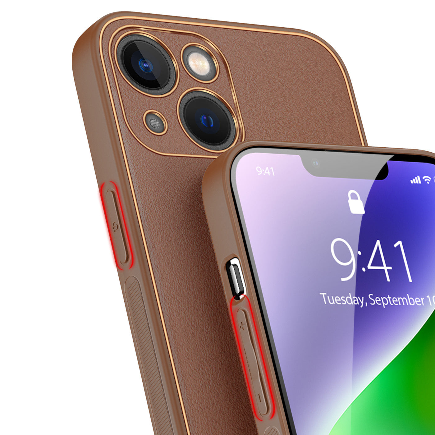 Dux Ducis Yolo dėklas iPhone 14 Plus – rudas