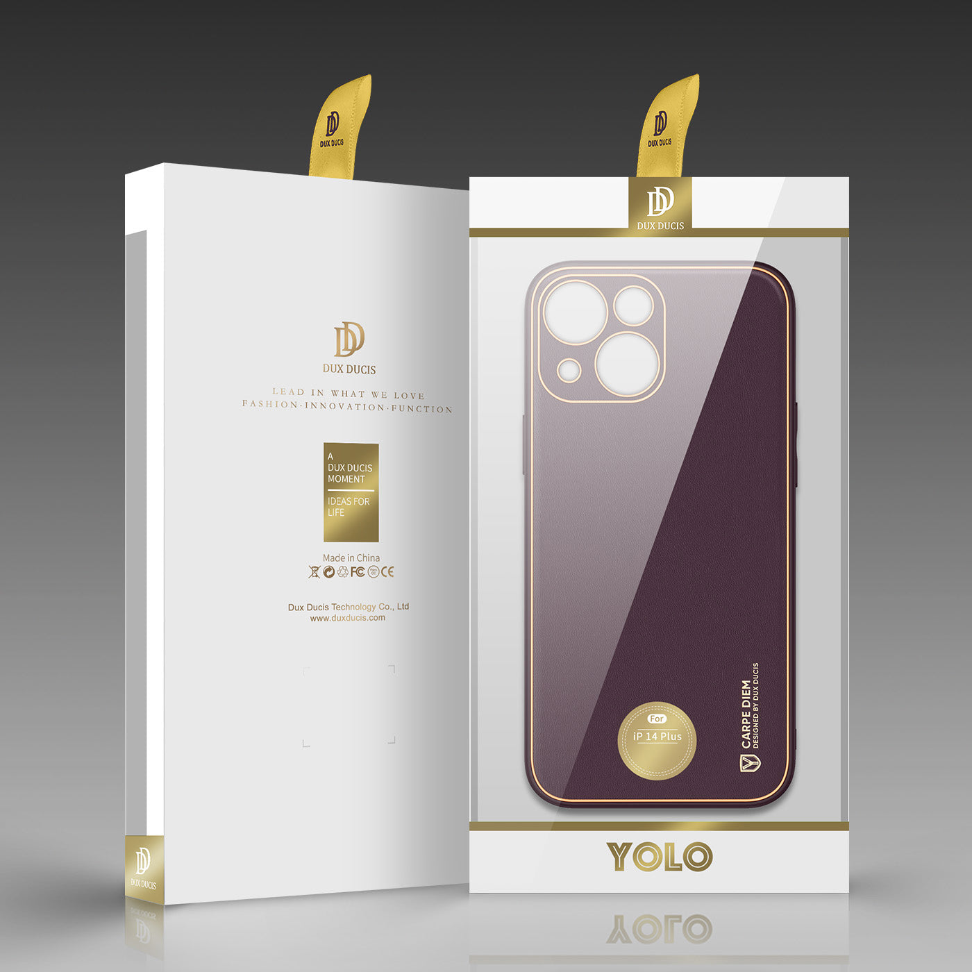 Dux Ducis Yolo dėklas iPhone 14 Plus – violetinis