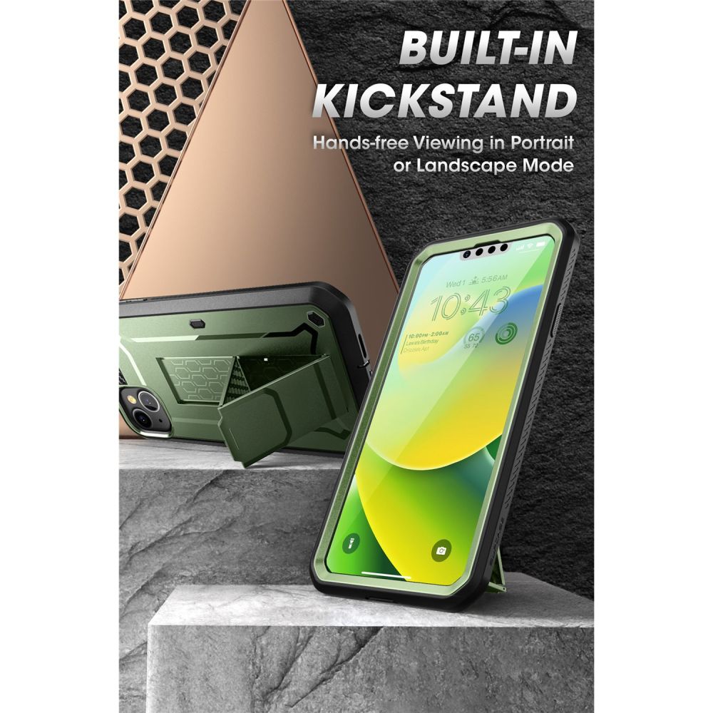 Supcase Unicorn Beetle Pro dėklas iPhone 14 Plus – žalias