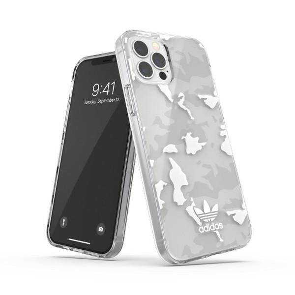 Adidas SnapCase Camo dėklas iPhone 12/12 Pro – skaidrus/baltas -- iPhone 12