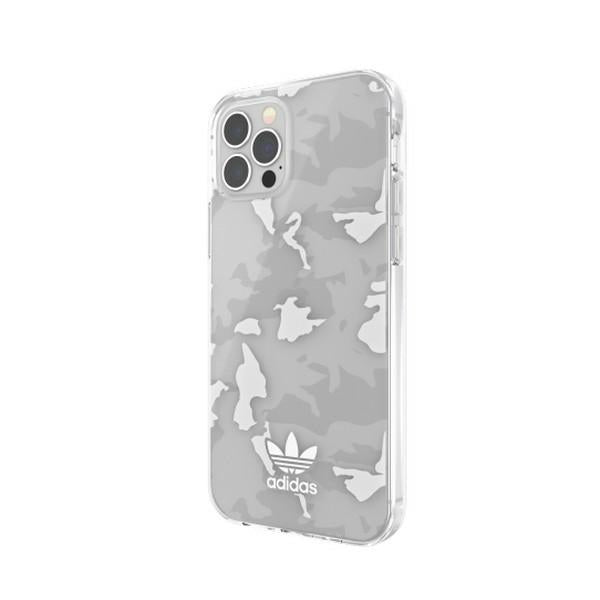 Adidas SnapCase Camo dėklas iPhone 12/12 Pro – skaidrus/baltas -- iPhone 12