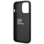 BMW Leather Carbon dėklas iPhone 14 Pro 6.1 – juodas