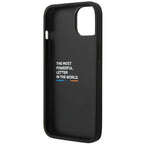 BMW Leather Carbon dėklas iPhone 14 Plus – juodas