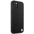 BMW Leather Stamp odinis dėklas iPhone 14 Plus – juodas