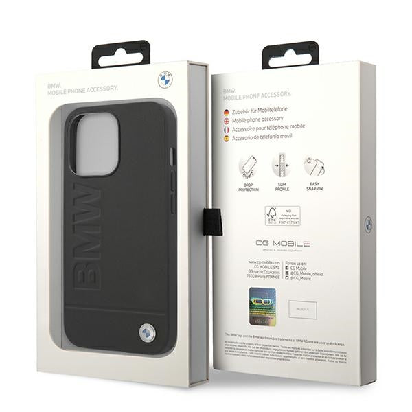BMW odinis dėklas iPhone 14 Pro Max – juodas