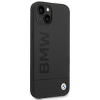 BMW MagSafe silikoninis dėklas iPhone 14 Plus – juodas