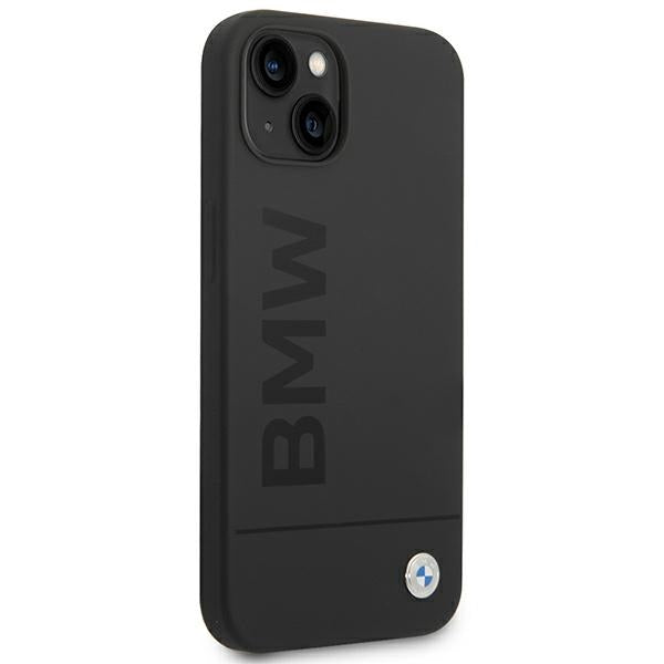 BMW MagSafe silikoninis dėklas iPhone 14 Plus – juodas