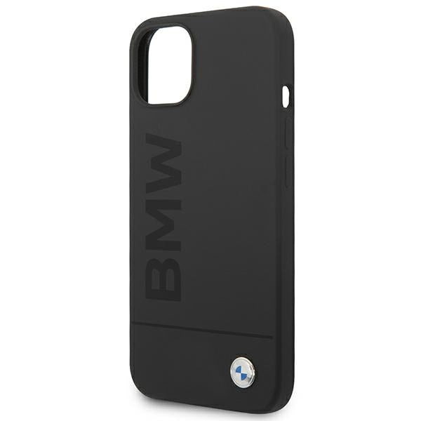 BMW MagSafe silikoninis dėklas iPhone 14 Plus – juodas