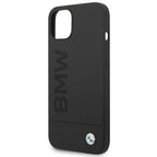 BMW MagSafe silikoninis dėklas iPhone 14 Plus – juodas