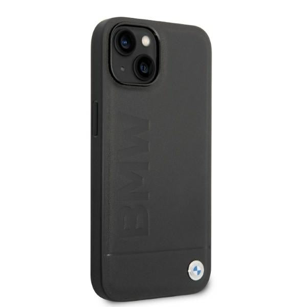 BMW Signature MagSafe dėklas iPhone 14 – juodas
