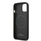 BMW Signature MagSafe dėklas iPhone 14 – juodas