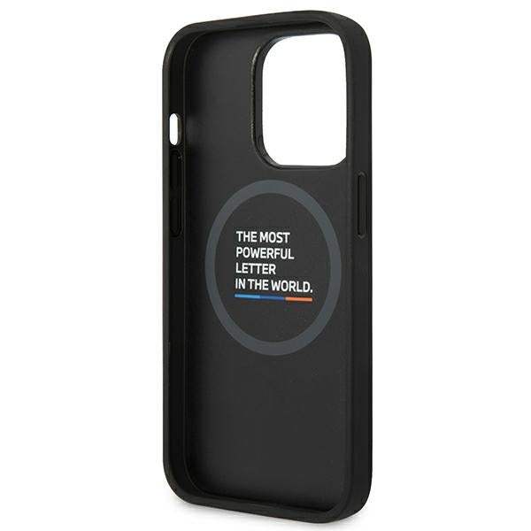 BMW MagSafe dėklas iPhone 14 Pro Max – juodas