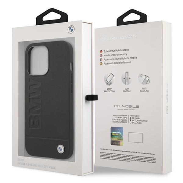BMW MagSafe dėklas iPhone 14 Pro Max – juodas
