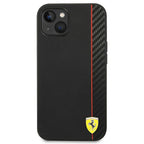 Ferrari karboninis dėklas iPhone 14 Plus – juodas