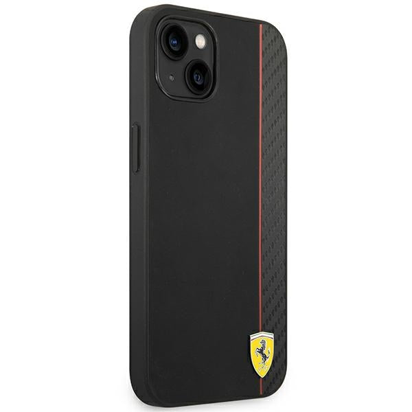 Ferrari karboninis dėklas iPhone 14 Plus – juodas
