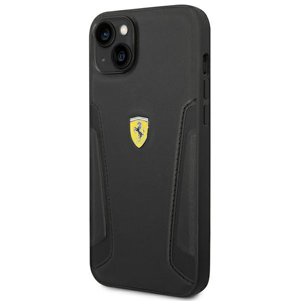 Ferrari odinis dėklas iPhone 14 Plus – juodas