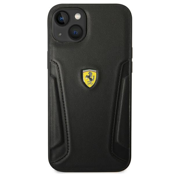 Ferrari odinis dėklas iPhone 14 Plus – juodas