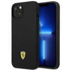 Ferrari silikoninis dėklas iPhone 14 Plus – juodas -- iPhone 14 Plus