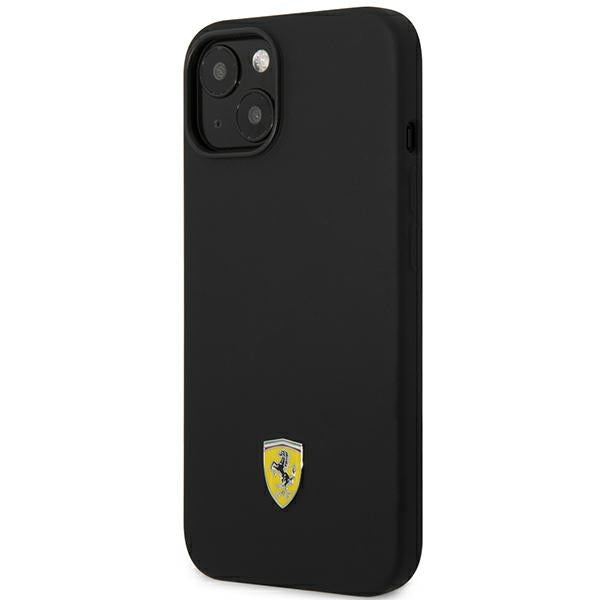 Ferrari silikoninis dėklas iPhone 14 Plus – juodas -- iPhone 14 Plus