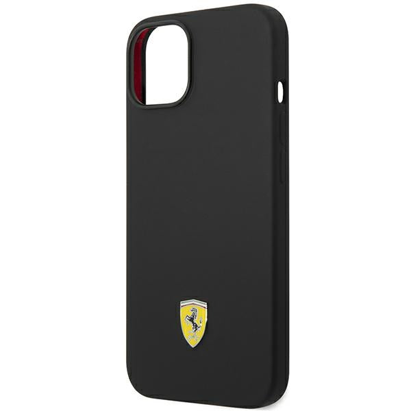 Ferrari silikoninis dėklas iPhone 14 Plus – juodas -- iPhone 14 Plus