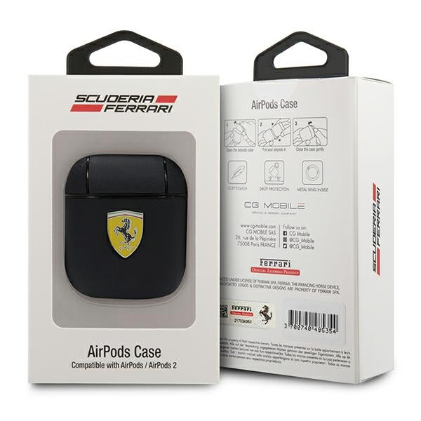 Ferrari odinis dėklas AirPods – juodas (On Track)
