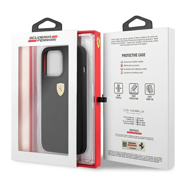 Ferrari silikoninis dėklas iPhone 13 Pro Max – juodas