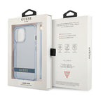 Guess skaidrus dėklas iPhone 13 Pro – mėlynas