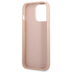 Guess Saffiano Triangle dėklas iPhone 13/13 Pro – rožinis