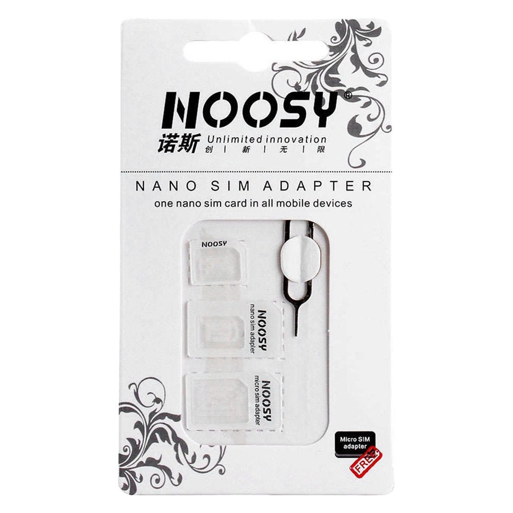 Noosa SIM kortelės adapterių rinkinys + raktas - Balta -- Other phone accessories