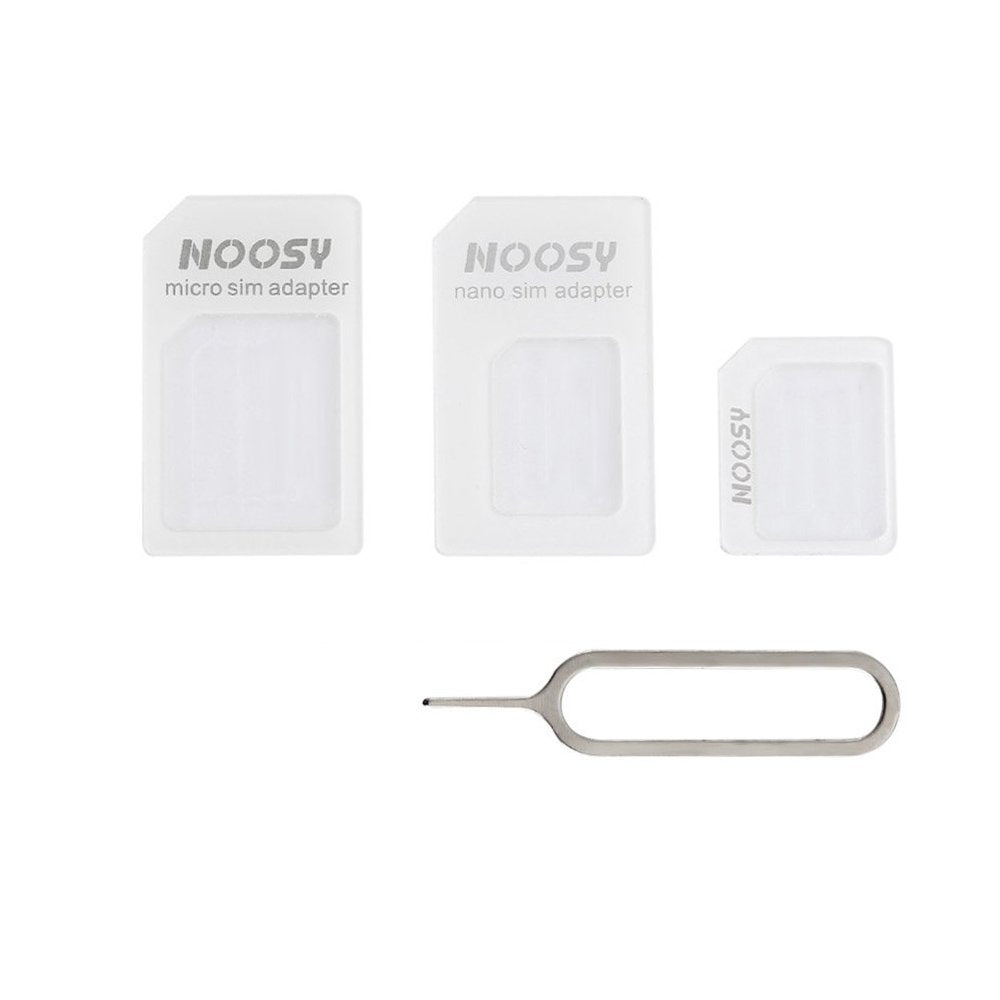 Noosa SIM kortelės adapterių rinkinys + raktas - Balta -- Other phone accessories