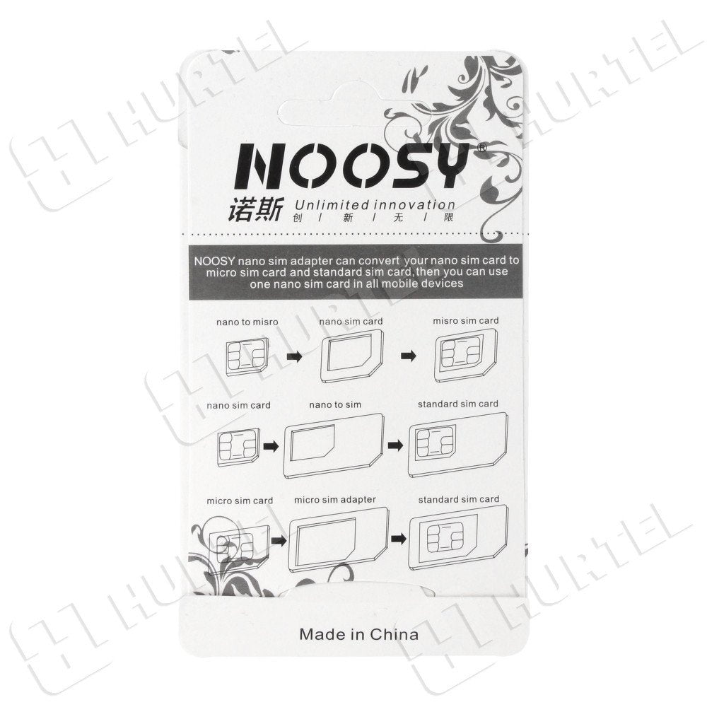 Noosa SIM kortelės adapterių rinkinys + raktas - Balta -- Other phone accessories