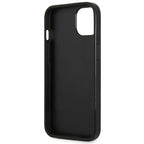 Guess Saffiano Triangle dėklas iPhone 13 mini – sidabrinis