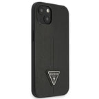 Guess Saffiano Triangle dėklas iPhone 13 mini – juodas