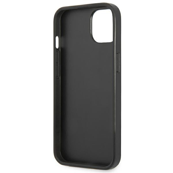 Guess Saffiano Triangle dėklas iPhone 13 mini – juodas