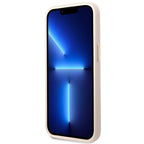 Guess 4G Vintage Gold Logo dėklas iPhone 14 Pro – rožinis