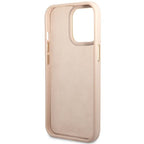Guess 4G Vintage Gold Logo dėklas iPhone 14 Pro – rožinis