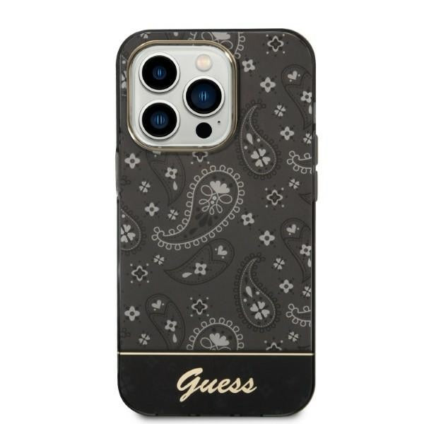 Guess Bandana Paisley iPhone __TK1__ Pro 6.1" Dėklas – juodas -- iPhone Pro 6.1