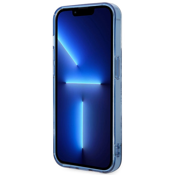 Guess Porcelain dėklas iPhone 14 Pro – mėlynas