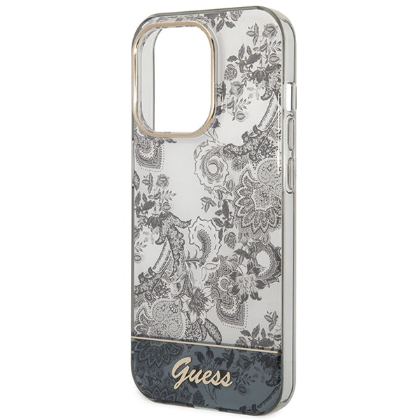 Guess Porcelain dėklas iPhone 14 Pro – pilkas
