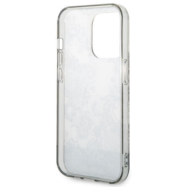 Guess Porcelain dėklas iPhone 14 Pro – pilkas