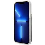 Guess dėklas iPhone 14 Pro – mėlynas, blizgučiai
