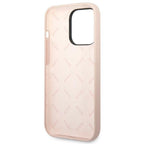 Guess silikoninis dėklas iPhone 14 Pro – rožinis