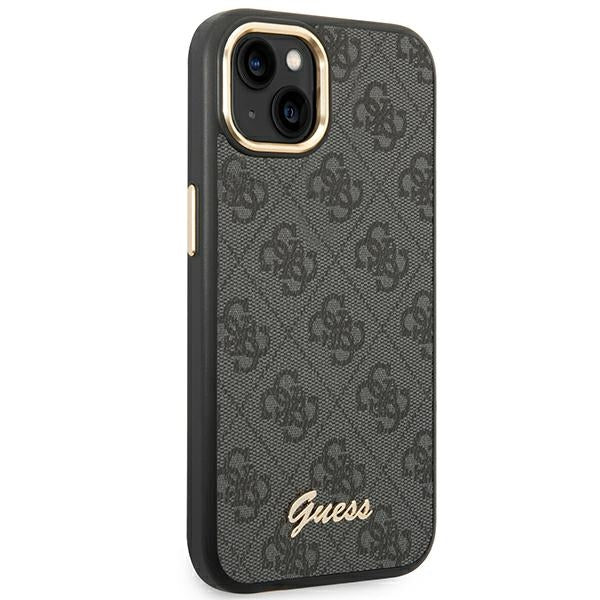 Guess dėklas iPhone 14 Plus – juodas, 4G Vintage