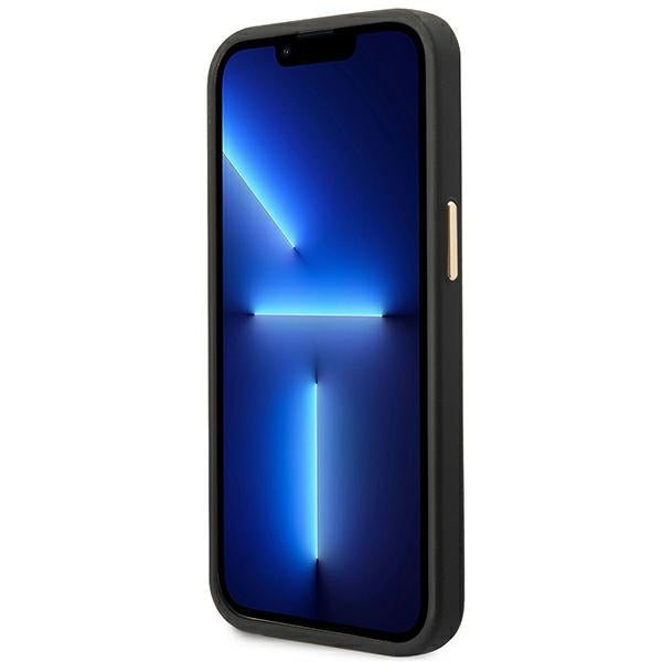 Guess dėklas iPhone 14 Plus – juodas, 4G Vintage